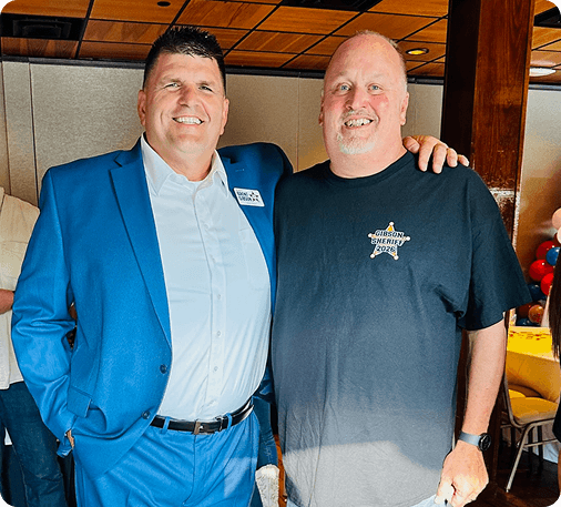 Rick Carter with supporter Brent Gibson (Sheriff candidate of Knox County Tennessee)