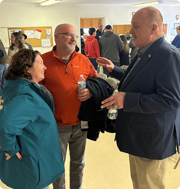 Rick Carter meeting with community members